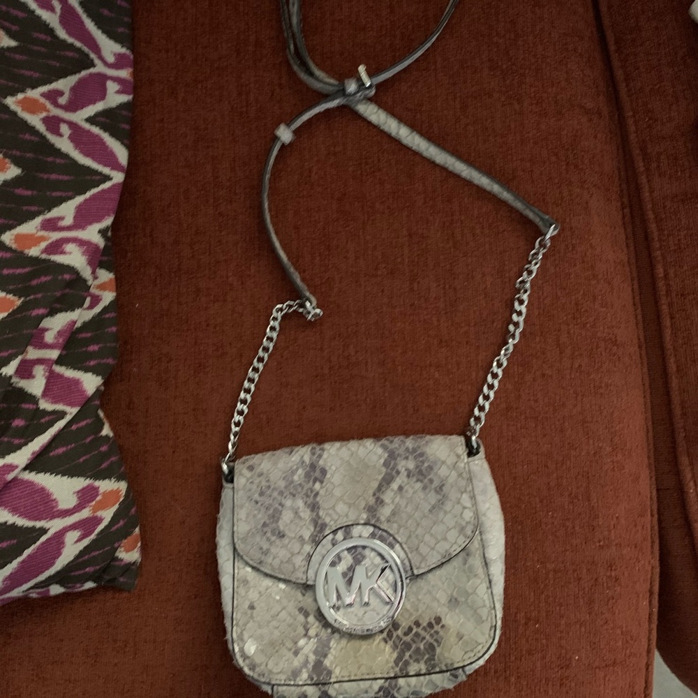 Michael kors snake skin cross body